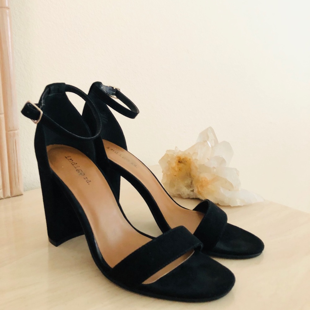 Black Strap Heels